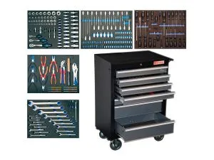 BGS Työkaluvaunu työkaluilla 243 osaa 7 laatikkoa 4060