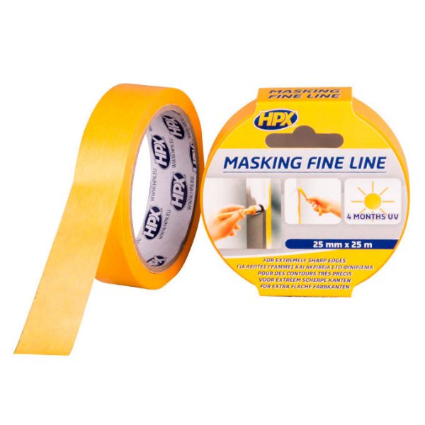 HPX Maalarinteippi 25mmx25m 4400 Golden Premium