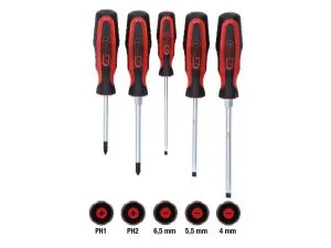 Kstools 159.0005 ERGOTORQUEplus-ruuvimeisselisarja, 5-os