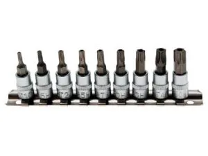 BGS Bits Hylsyt kiskossa 1/4" Reikä Torx 2165