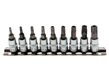 BGS Bits Hylsyt kiskossa 1/4" Reikä Torx 2165