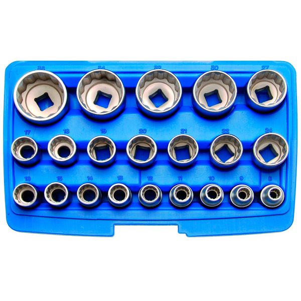 BGS Hylsysarja 1/2", 12-kulmaiset hylsyt  BGS-2267