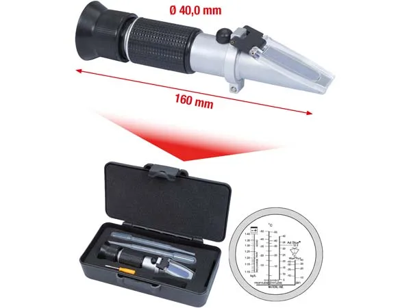 Kstools Refraktometri – akkunesteen, jäähdytinnesteen ja AdBlue®-lisäaineiden optinen testauslaite 550.1285