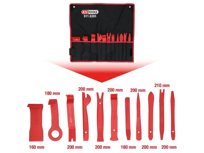 Kstools Master-muovikiilasarja Verhoilun irroitukseen 911.8205