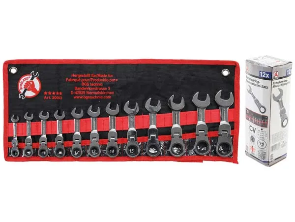 Kraftmann 12-osainen Lyhyt ja Taittuva Räikkälenkkisarja 30003