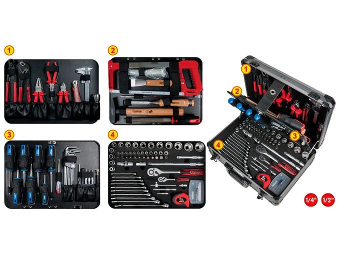 Kstools 149-osainen Työkalusalkku 911.0649 - Image 4