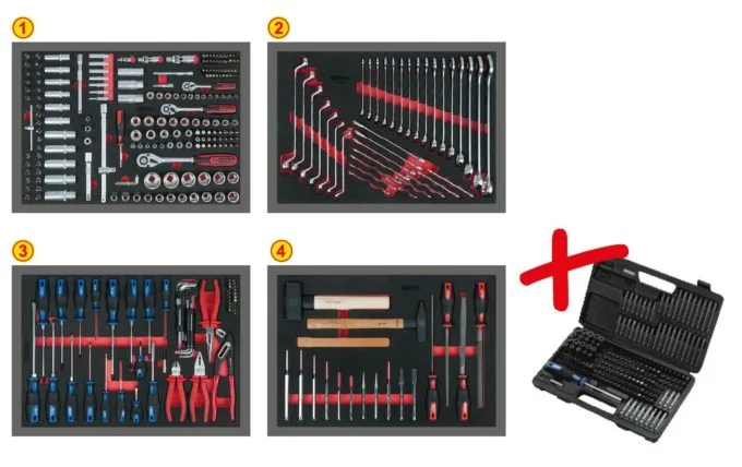 Kstools 713.0515 Yleismallinen Työkalusarja moduulissa, 515 korkealaatuista työkalua - Image 8