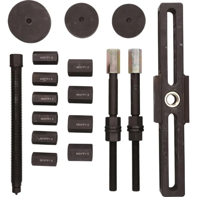 Kstools 460.1765 Yleismallinen kuorma-auton pyörännavan irrotussarja, 27-osaa - Image 2