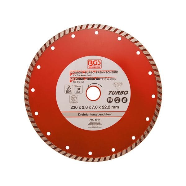 BGS Turbo Timanttilaikka kuivaleikkaukseen 230 mm 3944