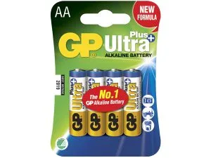 GP Ultra Plus AA-paristot, 15AUP/LR6, 4-p