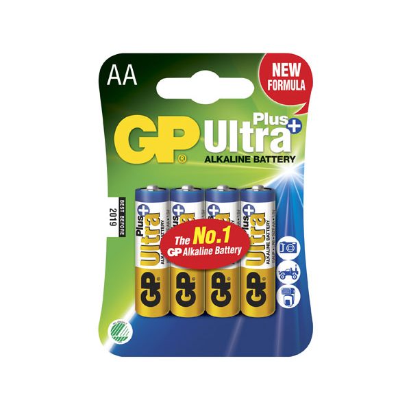 GP Ultra Plus AA-paristot, 15AUP/LR6, 4-p