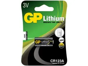 GP Lithium 3V-paristot, CR 123A
