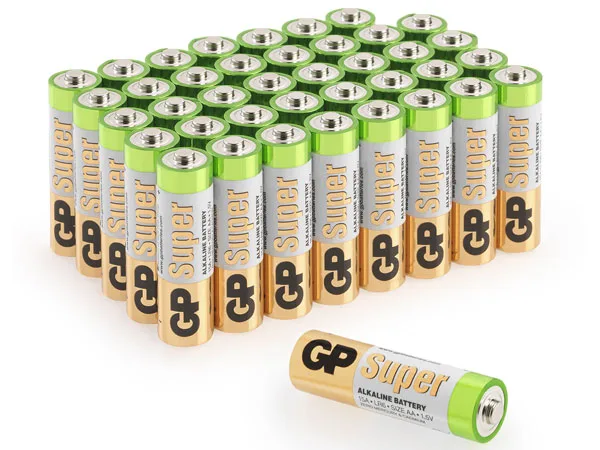 GP Super AA-paristot, 24A/LR6, 40 kpl tukkupakkaus