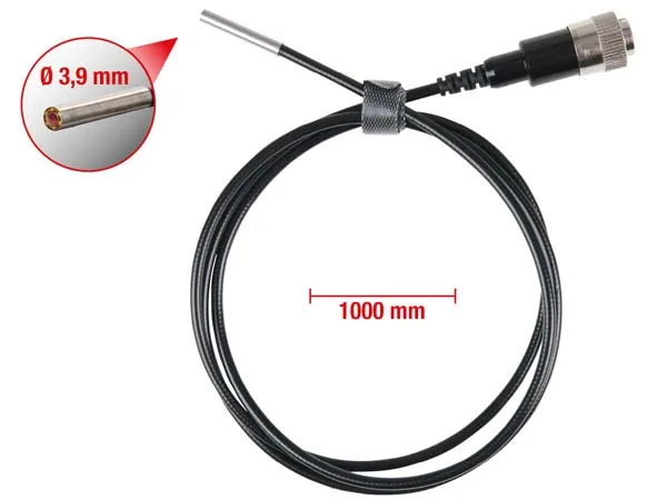 Kstools HD-videoskooppi-sondi vaihdettava , 0°, Ø 3,9 mm, videolle 550.7500