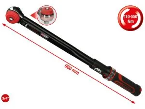 Kstools Momenttiavain 110-550 Nm, 3/4", 516.1490
