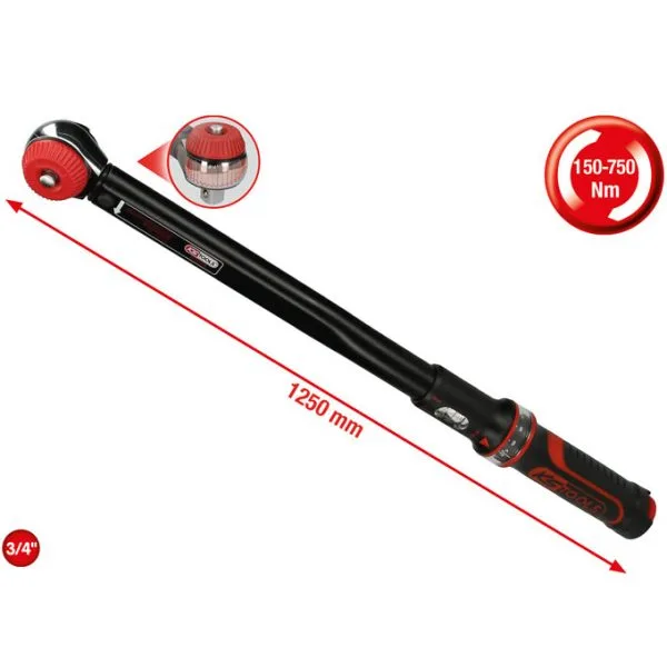 Kstools Momenttiavain 150-750 Nm, 3/4", 516.1493