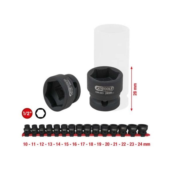 Kstools Voimahylsysarja 1/2", 515.0055