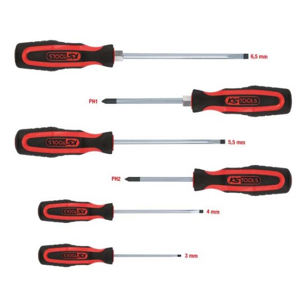 Kstools 6-osainen Ruuvimeisselisarja 159.0010