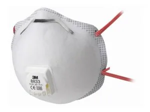 3M Suodattava puolinaamari 8833 FFP3V, 10 kpl