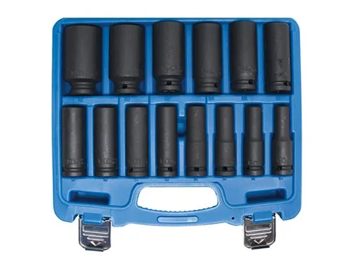 BGS Pitkät voimahylsyt 1/2", 14-osainen sarja 5207