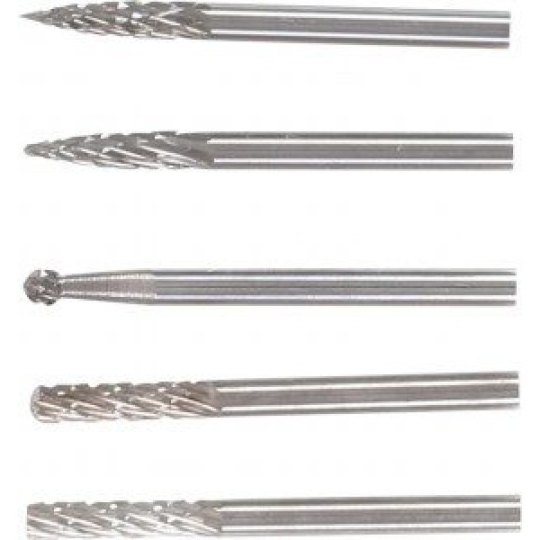 BGS-9596 Pyörivä kovametalliviila 5-os sarja 3 mm varrella