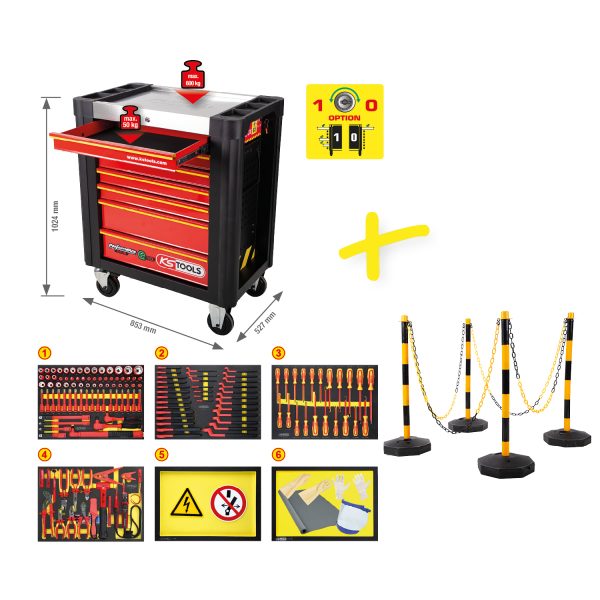 Kstools 117.6155 PERFORMANCEplus korjaamovanu hybridi ja sähköajoneuvoille