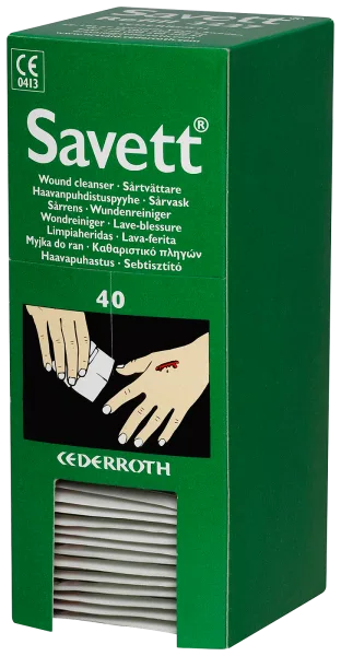 Haavapyyhe Cederroth Savett 3227 40 kpl/ras