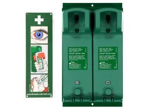 Seinäteline kahdelle silmähuuhteelle 7202