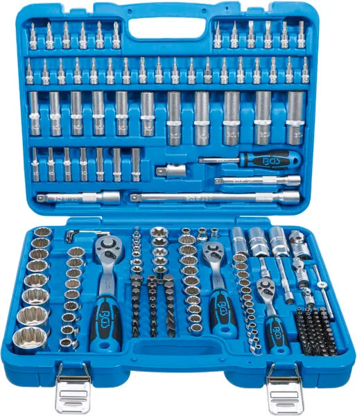 BGS-2286 12-kulmainen hylsysarja 1/4", 3/8", 1/2"