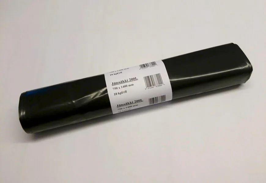 9226 jätesäkki 200L musta