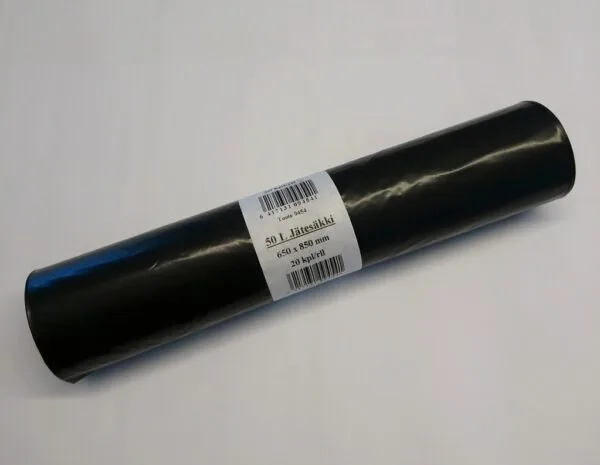 9454 jätesäkki 50L, musta