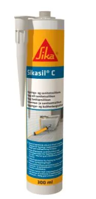 Sikasil C Silikonimassa rakennus- ja saniteettikohteisiin 300 ml