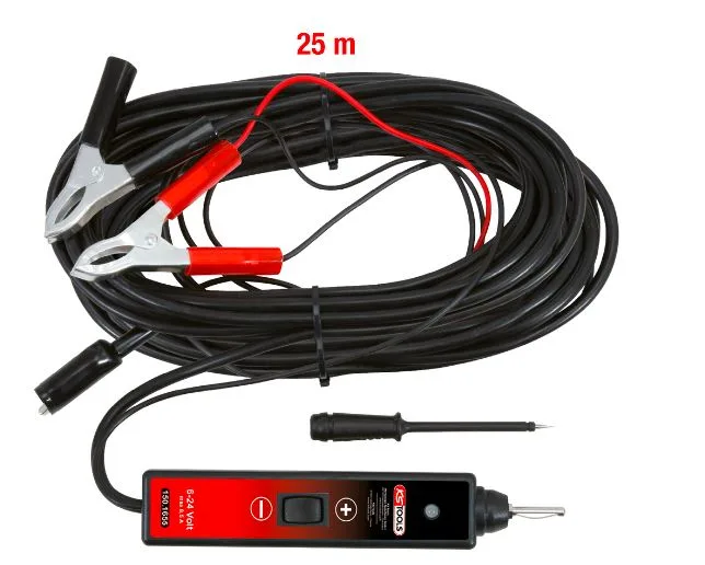 Kstools 150.1655 tarkastuslamppu 6-24 V DC, 25m: johdolla
