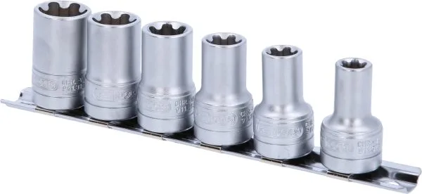 Kstools 911.3130 3/8" Torx-E-Plus-hylsysarja, 6-os, EPL10-EPL20