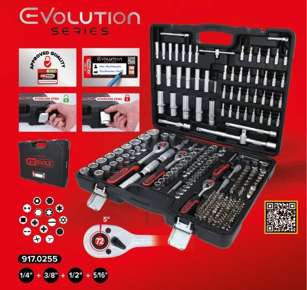 Kstools 917.0255 hylsysarja 255-os