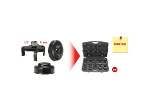 Kstools 150.9350 3/8" öljysuodatin avainsarja, 30-os