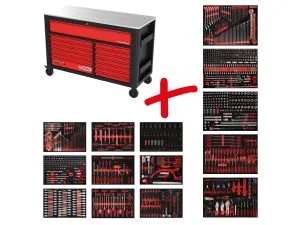 Kstools 845.14950 Performanceplus työkaluvaunu P45, sis. 950 työkalua ja 13 vetolaatikkoa