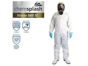 Kertakäyttöhaalari Chemsplash Xtreme 50 SMS Type 5/6