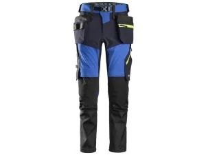 Snickers 6940  FlexiWork+, SoftShell Stretch -työhousut riipputaskuilla