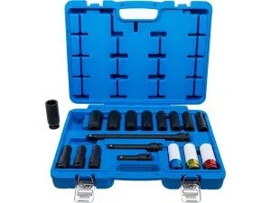 BGS-5202 voimahylsysarja18-os, 1/2" pitkät hylsyt