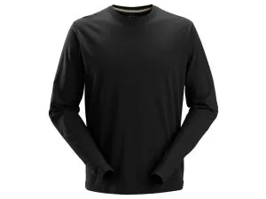 Snickers 2496  Pitkähihainen T-paita, Musta