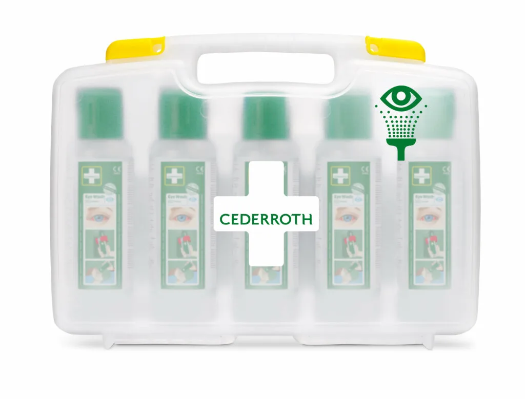Kannettava silmänhuuhde laukussa Cederroth 51011042 5X500 ml