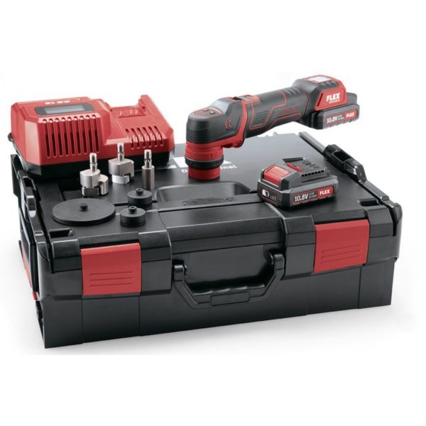 FLEX PXE 80 10.8-EC 2×2,5Ah kiillotuskone Set