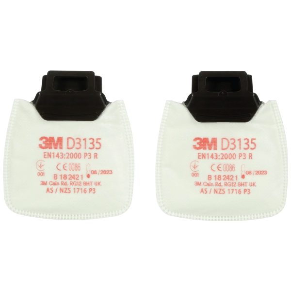 Hiukkassuodatin P3 3M D3135 Secure Click, 10 par / pak