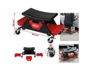 Kstools 500.8013 Liikutettava korjaamojakkara, L650xH350mm