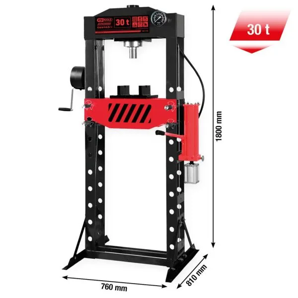 Kstools 160.1155 performance Hydraulinen korjaamopuristin, 30 000 kg