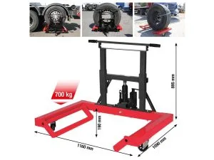 Kstools 160.1200 Hydraulinen performance-pyörännostin, 700 kg