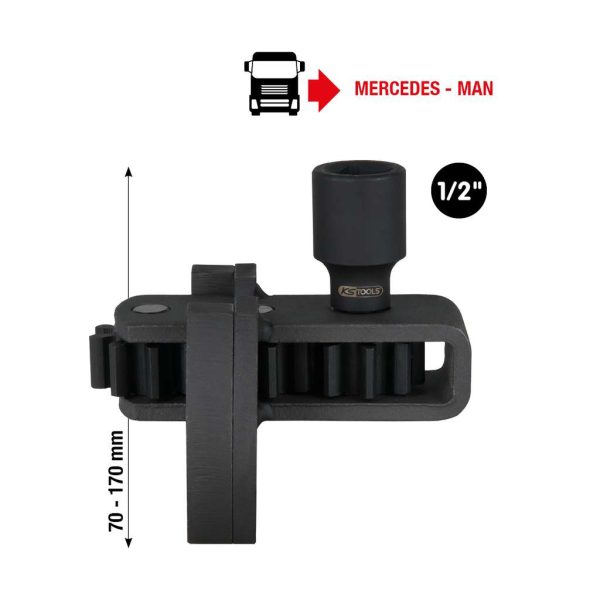 Kstools 455.0021 moottorin pyörityslaite, Mercedes-MAN, 100mm