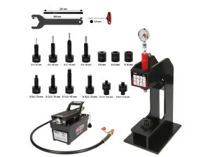 Kstools 460.0605-Ilmahydraulinen jarruhihnojen niittauslaite, 19-os