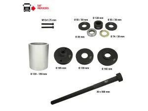 Kstools 460.4885 3D-helan-työkalusarja, SAF-akselille, Mercedes DCA- ja HT-akselille, 12-os